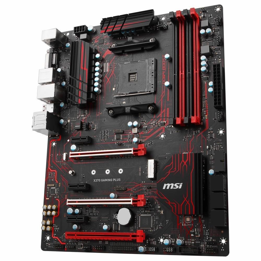 Placa-Mãe MSI p/ AMD AM4 ATX X370 GAMING PLUS DDR4 Placa-Mãe MSI p/ AMD AM4 ATX X370 GAMING PLUS DDR4
