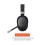 Headset Gamer Sem Fio Husky Howl, Bluetooth e USB, 7.1 surround, Driver 40mm, Microfone Omnidirecional, Bateria 7h, Preto - KGHG150WPT