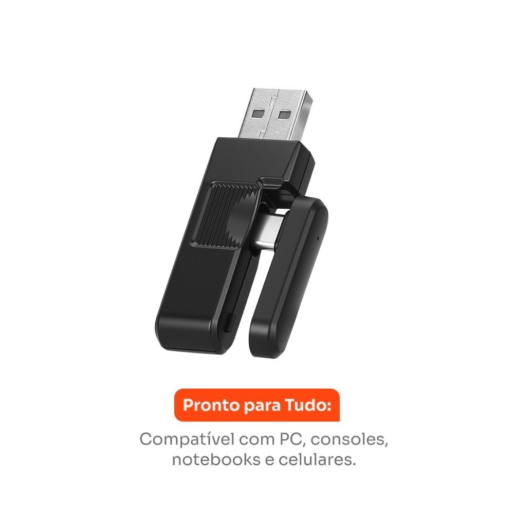 Headset Gamer Sem Fio Husky Howl, Bluetooth e USB, 7.1 surround, Driver 40mm, Microfone Omnidirecional, Bateria 7h, Preto - KGHG150WPT