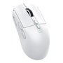 Mouse Gamer sem Fio Attack Shark X6 Ultraleve com Base de Carregamento Magnético RGB, Tri-Mode, 26.000 DPI, Sensor Óptico PAW3395, 7 Botões Programáveis - Branco