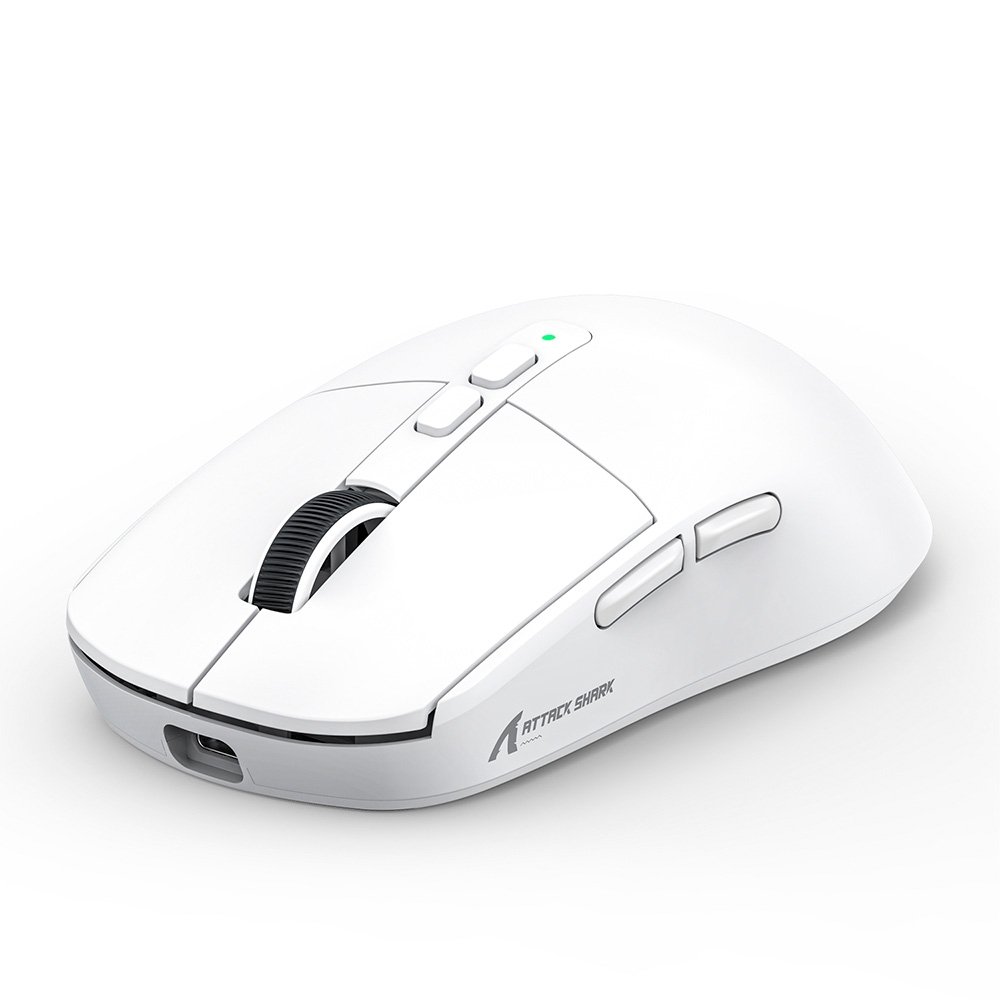 Mouse Gamer sem Fio Attack Shark X6 Ultraleve com Base de Carregamento Magnético RGB, Tri-Mode, 26.000 DPI, Sensor Óptico PAW3395, 7 Botões Programáveis - Branco Mouse Gamer sem Fio Attack Shark X6 Ultraleve com Base de Carregamento Magnético RGB, Tri-Mode, 26.000 DPI, Sensor Óptico PAW3395, 7 Botões Programáveis - Branco
