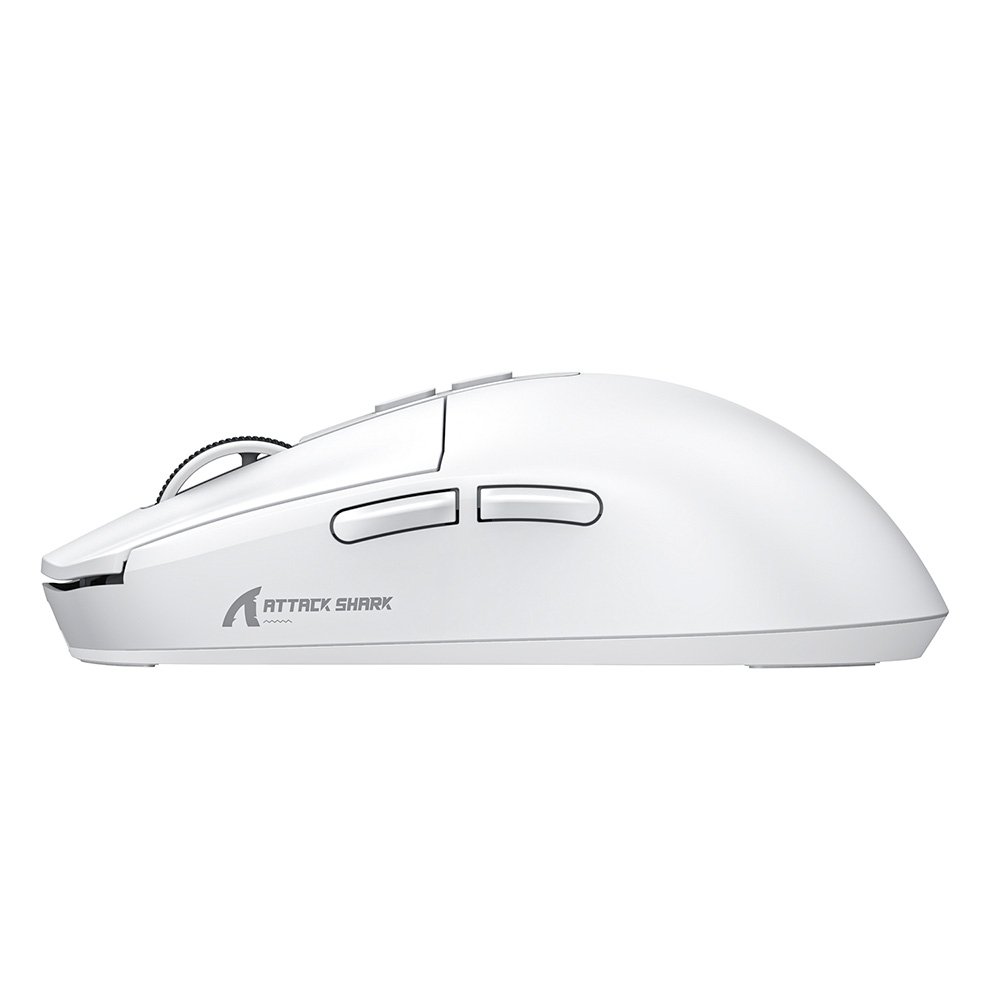 Mouse Gamer sem Fio Attack Shark X6 Ultraleve com Base de Carregamento Magnético RGB, Tri-Mode, 26.000 DPI, Sensor Óptico PAW3395, 7 Botões Programáveis - Branco Mouse Gamer sem Fio Attack Shark X6 Ultraleve com Base de Carregamento Magnético RGB, Tri-Mode, 26.000 DPI, Sensor Óptico PAW3395, 7 Botões Programáveis - Branco