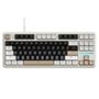Teclado Mecânico Gamer Attack Shark X87, TKL, RGB, Cheese White, Branco - AS-X87-CH-WT