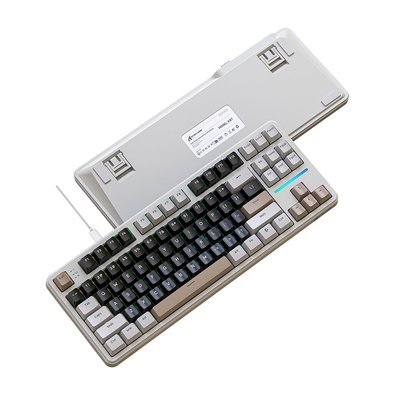 Teclado Attack Shark X87 Cheese White RGB | KaBuM!