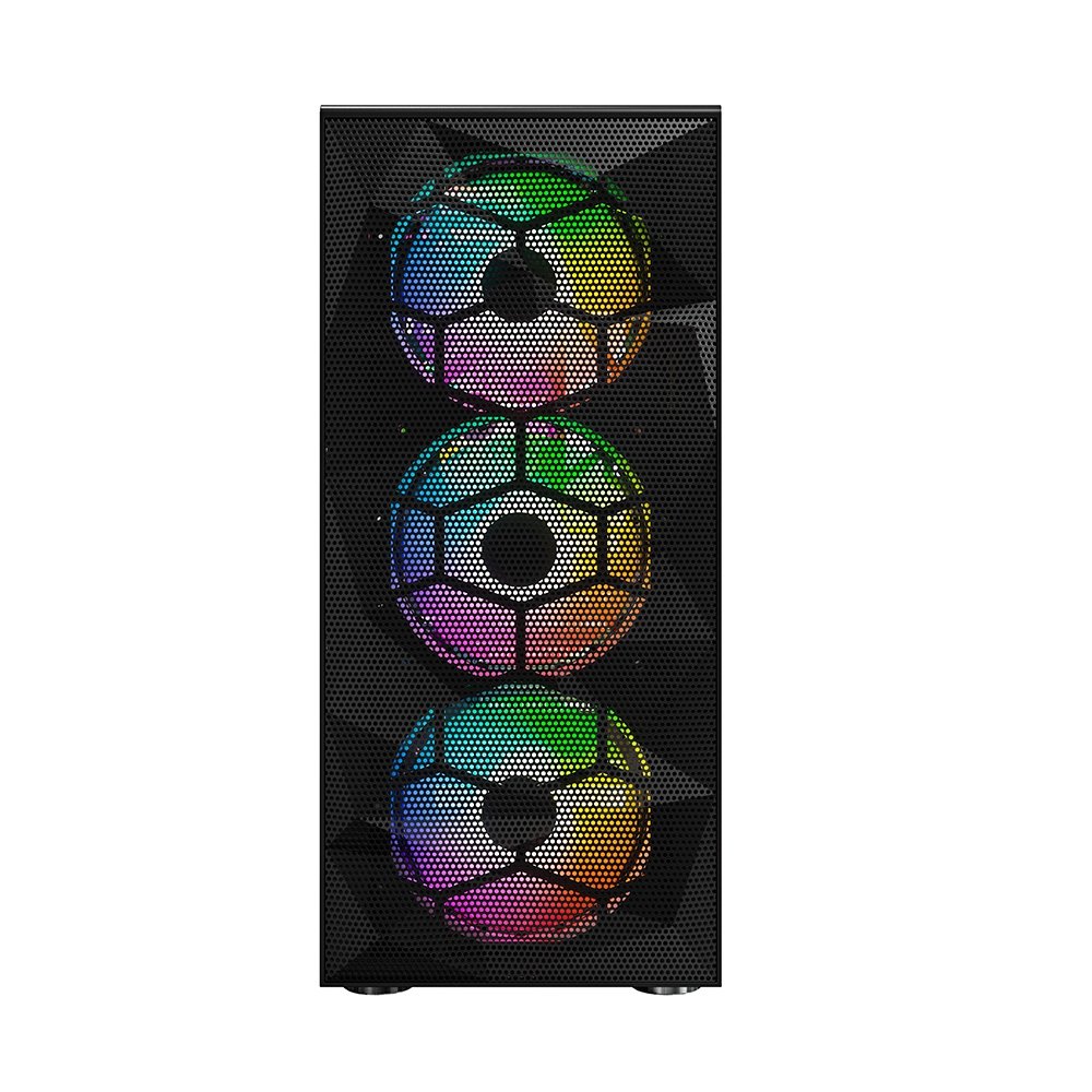 Gabinete Montech X3 Mesh, 6 Fans RGB, ATX | KaBuM!