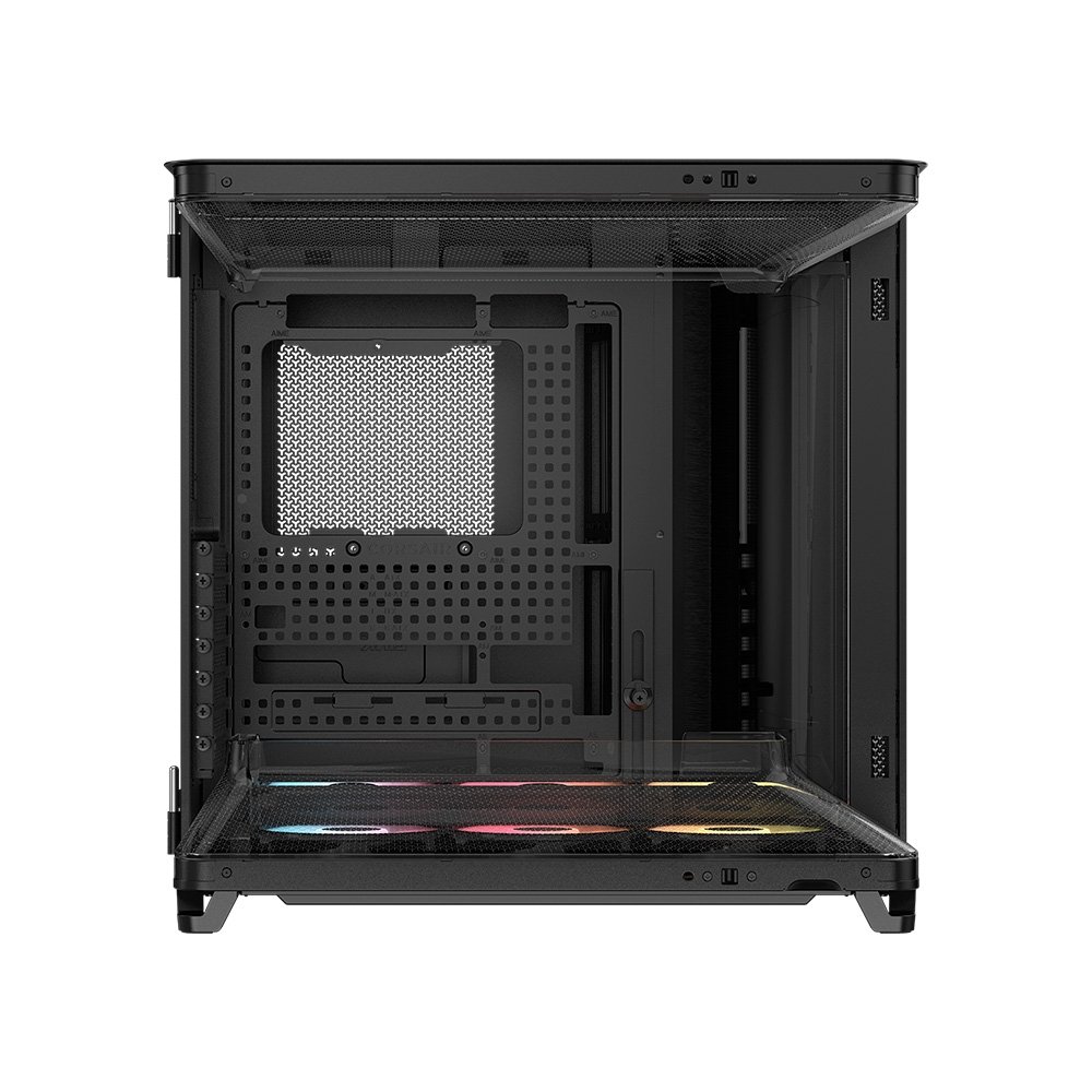 Gabinete Gamer Corsair AIR 5400, Mid-Tower, com 3 Fans RS-R ARGB, Lateral em Vidro, Preto - CC-9011318-WW Gabinete Gamer Corsair AIR 5400, Mid-Tower, com 3 Fans RS-R ARGB, Lateral em Vidro, Preto - CC-9011318-WW