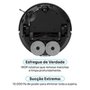 Robô Aspirador de Pó e Passa Pano KABUM! smart K1100, Mapeamento, MOP rotativo, Autolimpante, até 10000PA, APP, 220V, Preto - KSAR110020PT