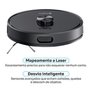 Robô Aspirador de Pó e Passa Pano KABUM! smart K1100, Mapeamento, MOP rotativo, Autolimpante, até 10000PA, APP, 220V, Preto - KSAR110020PT