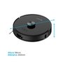 Robô Aspirador de Pó e Passa Pano KABUM! smart K1100, Mapeamento, MOP rotativo, Autolimpante, até 10000PA, APP, 220V, Preto - KSAR110020PT