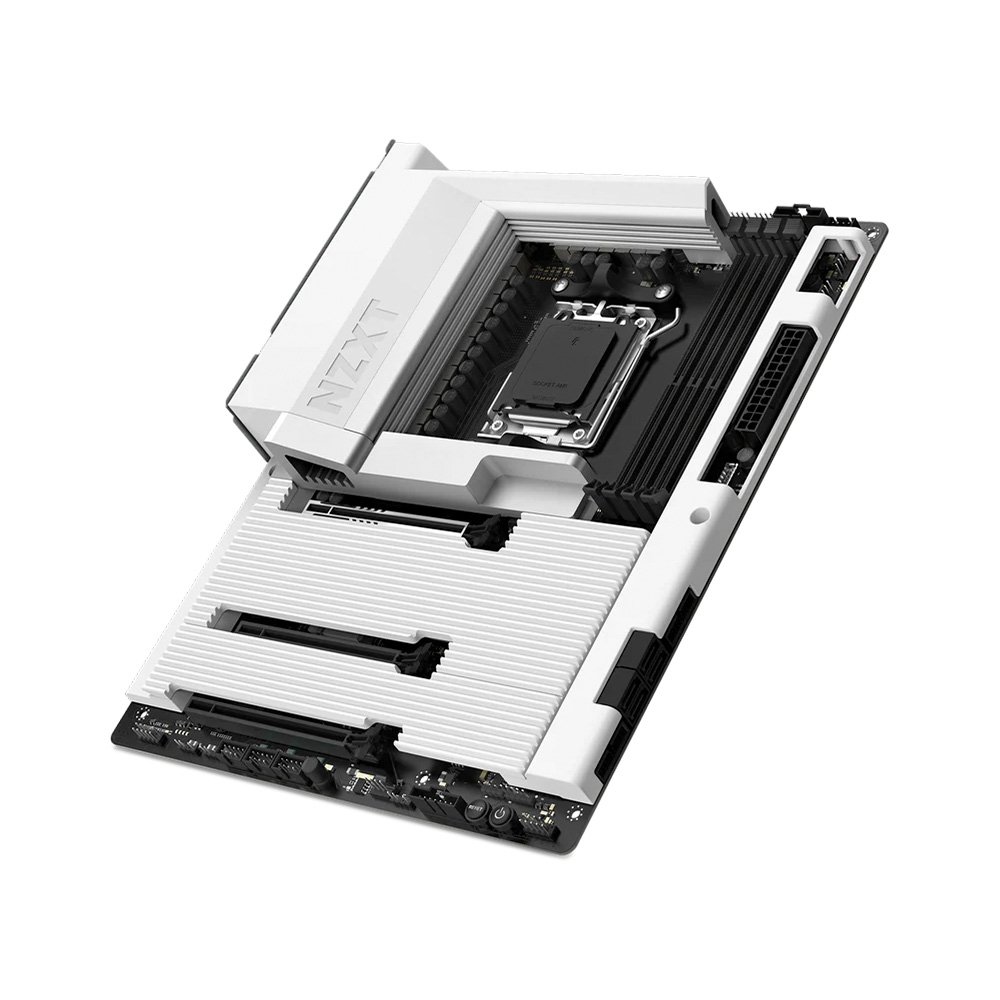 Placa Mãe NZXT N7 B850, AMD B850, AM5, ATX, DDR5, com Wi-Fi e Cover, Branca - N7-B85XT-W1