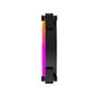 Kit 3 Fans Montech RX120, 120mm, PWM, ARGB, Lâmina Reversa, Preto - RX120 PWM Black 3 in 1