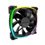 Kit 3 Fans Montech RX120, 120mm, PWM, ARGB, Lâmina Reversa, Preto - RX120 PWM Black 3 in 1