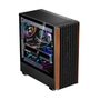Gabinete Gamer Liketec Pinos, E-ATX, Painel Frontal com Detalhes em Madeira, Preto - LC-KB-PINOS-2025-1002