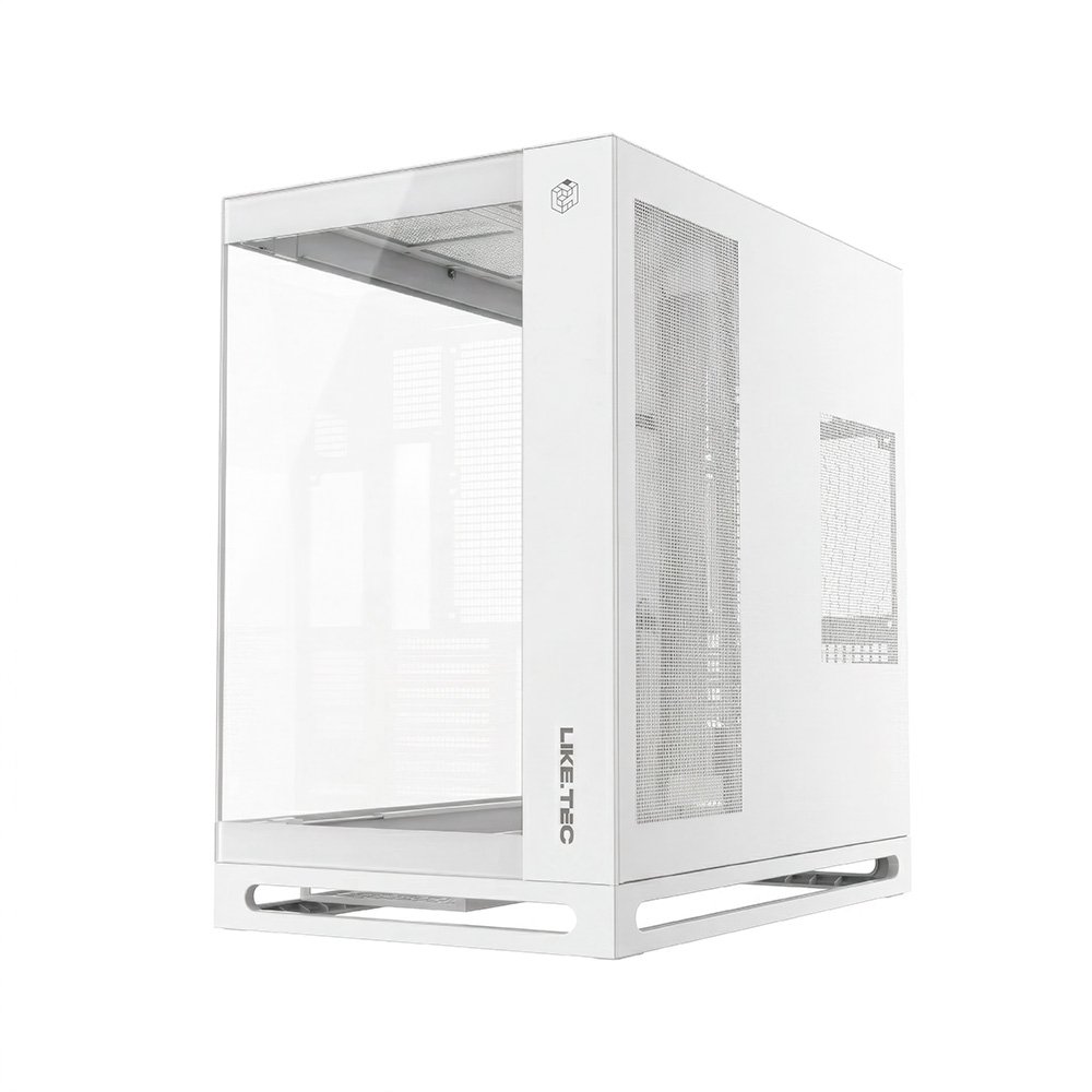 Gabinete Gamer Liketec Cygnus Snow, ATX, Mid Tower, Vidro Temperado, Branco - LT-GB-CYGNUS-SNOW-V1