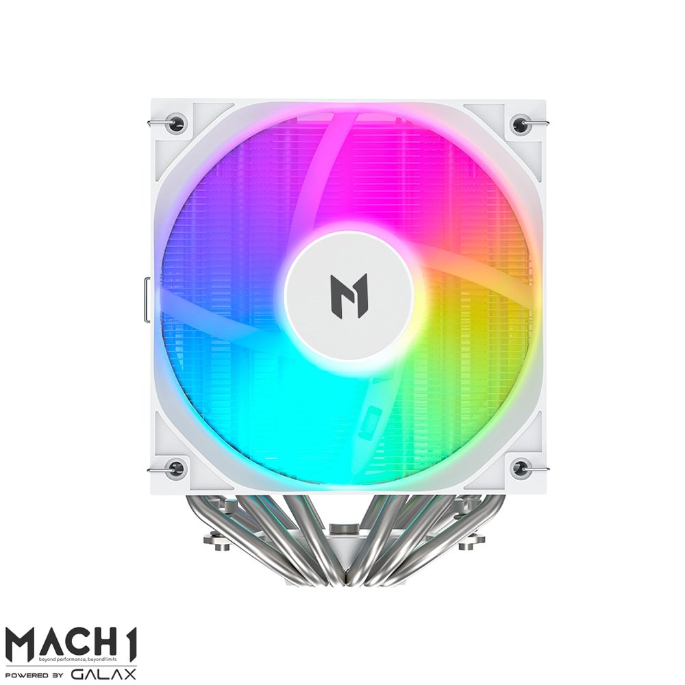 Air Cooler MACH1 TYPHOON ARGB, AMD e Intel, 120mm, Branco - A60-H-ARGB Air Cooler MACH1 TYPHOON ARGB, AMD e Intel, 120mm, Branco - A60-H-ARGB