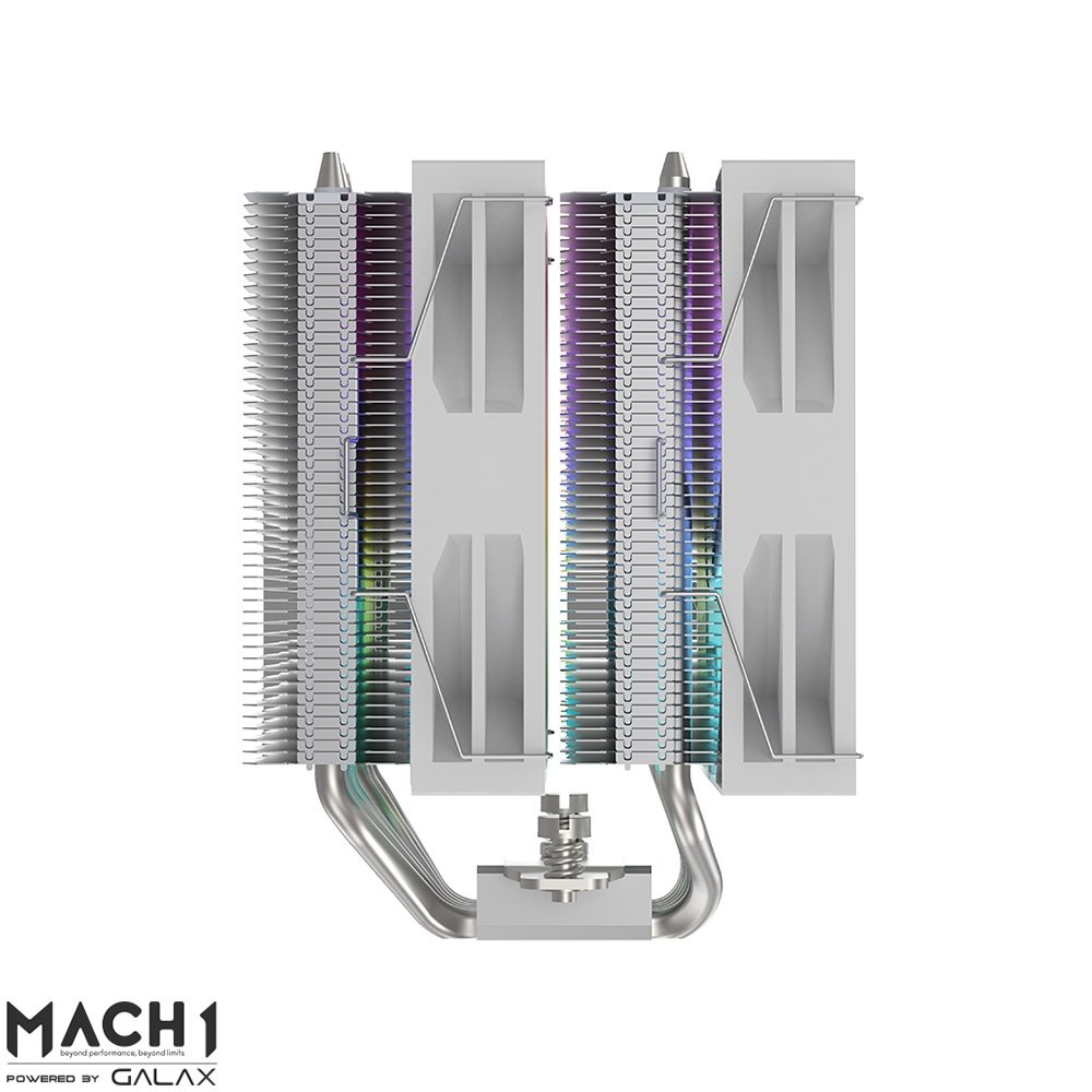 Air Cooler MACH1 TYPHOON ARGB, AMD e Intel, 120mm, Branco - A60-H-ARGB Air Cooler MACH1 TYPHOON ARGB, AMD e Intel, 120mm, Branco - A60-H-ARGB