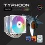 Air Cooler MACH1 TYPHOON ARGB, AMD e Intel, 120mm, Branco - A60-H-ARGB