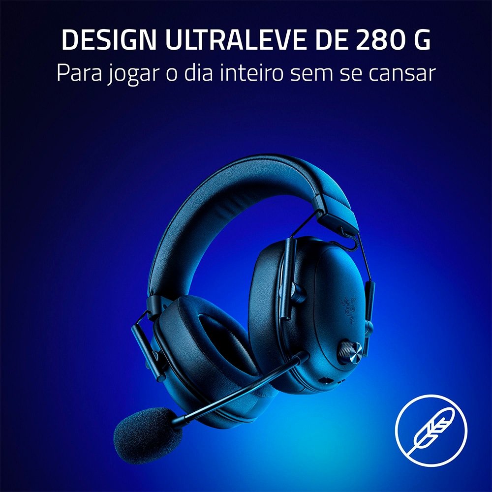ヘッドホン Razer blackshark v2 hyperspeed Headset sem fio ultraleve para eSports - BlackShark V2 HyperSpeed