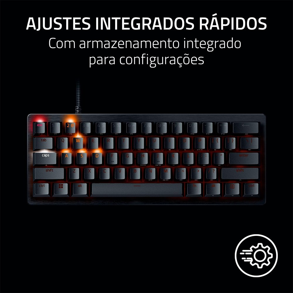 Teclado Razer Huntsman V3 Pro Mini 60% | KaBuM!