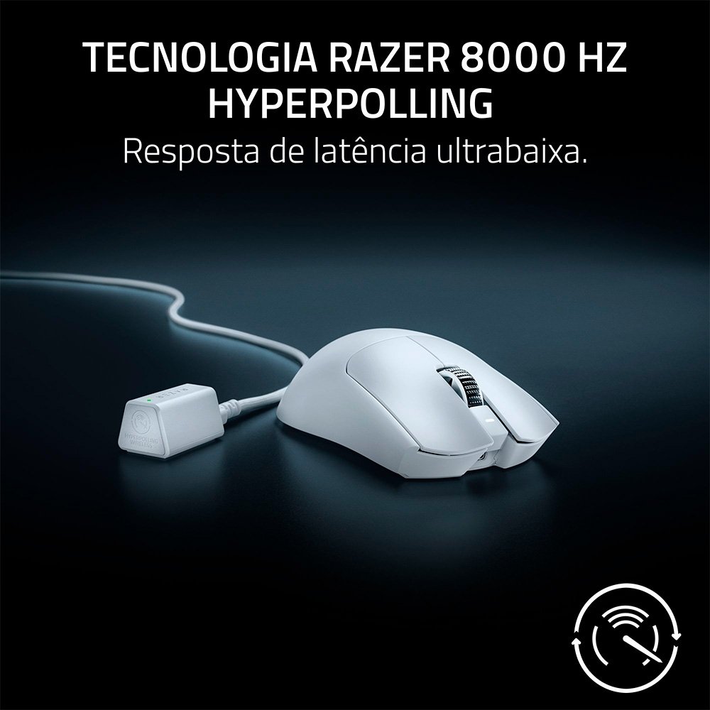 Mouse Razer Viper V3 Pro 35K DPI Branco | KaBuM!