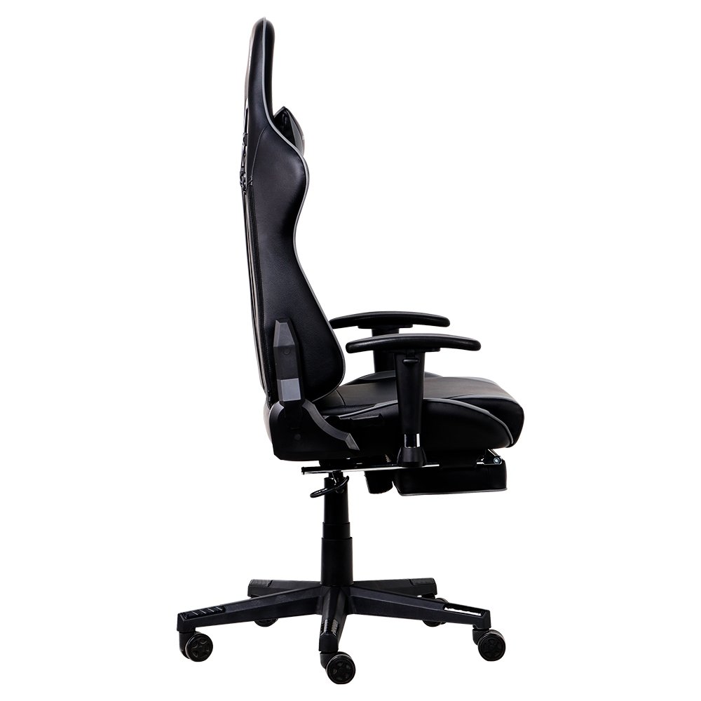 Cadeira Gamer 1STPLAYER FK3, Até 160kg, Reclinável, com Almofadas, Material PVC, Preto e Cinza - FK3-FR-BKGA - view 5