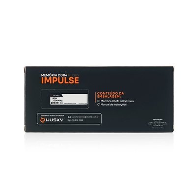 Memória RAM Husky Impulse, 8GB, 3200MHz, DDR4, CL22, Preto - HRM001083222PT