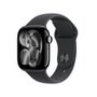 Apple Watch Series 11 GPS, Caixa Preto Brilhante de Alumínio de 42 mm, Pulseira Esportiva Preta, Tamanho M/G - MEQU4AM/A