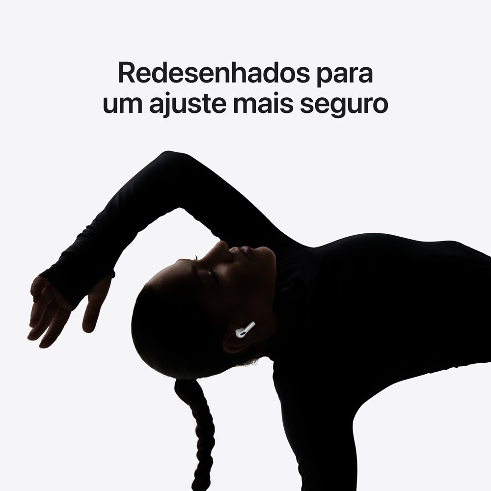 AirPods Pro 3 Apple, Chip H2, Estojo de recarga MagSafe USB-C, Branco - MFHP4BZ/A