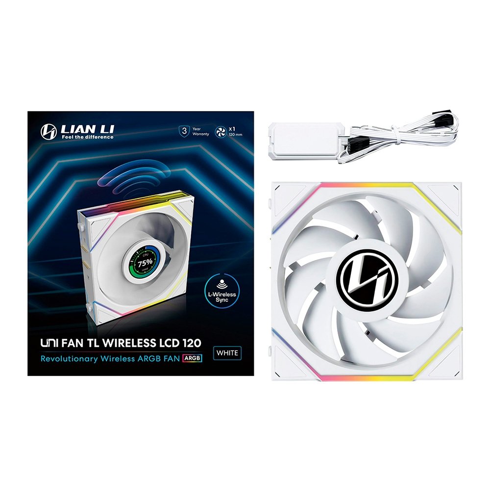 Fan Lian Li Uni Fan TL Wireless LCD 120mm | KaBuM!
