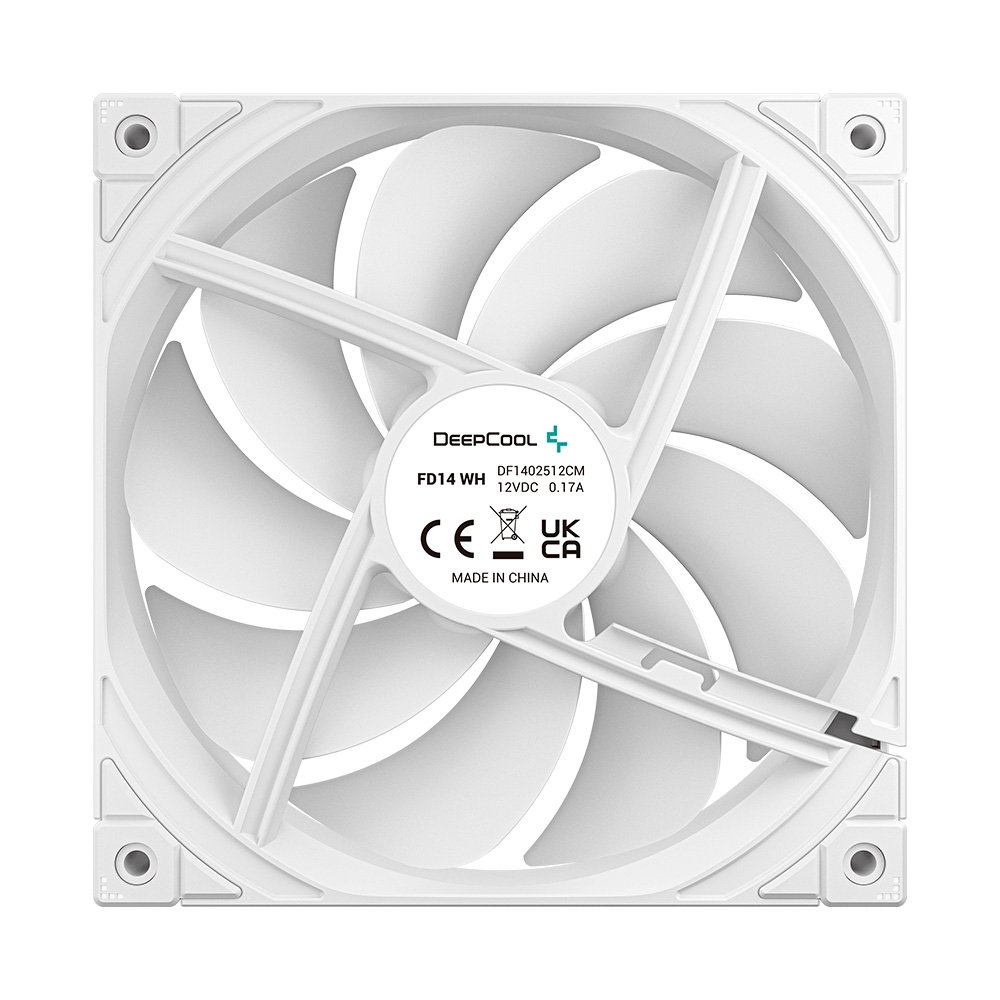 Ventoinha DeepCool FD14, 140mm, Branca - R-FD14-WHNPN1-G