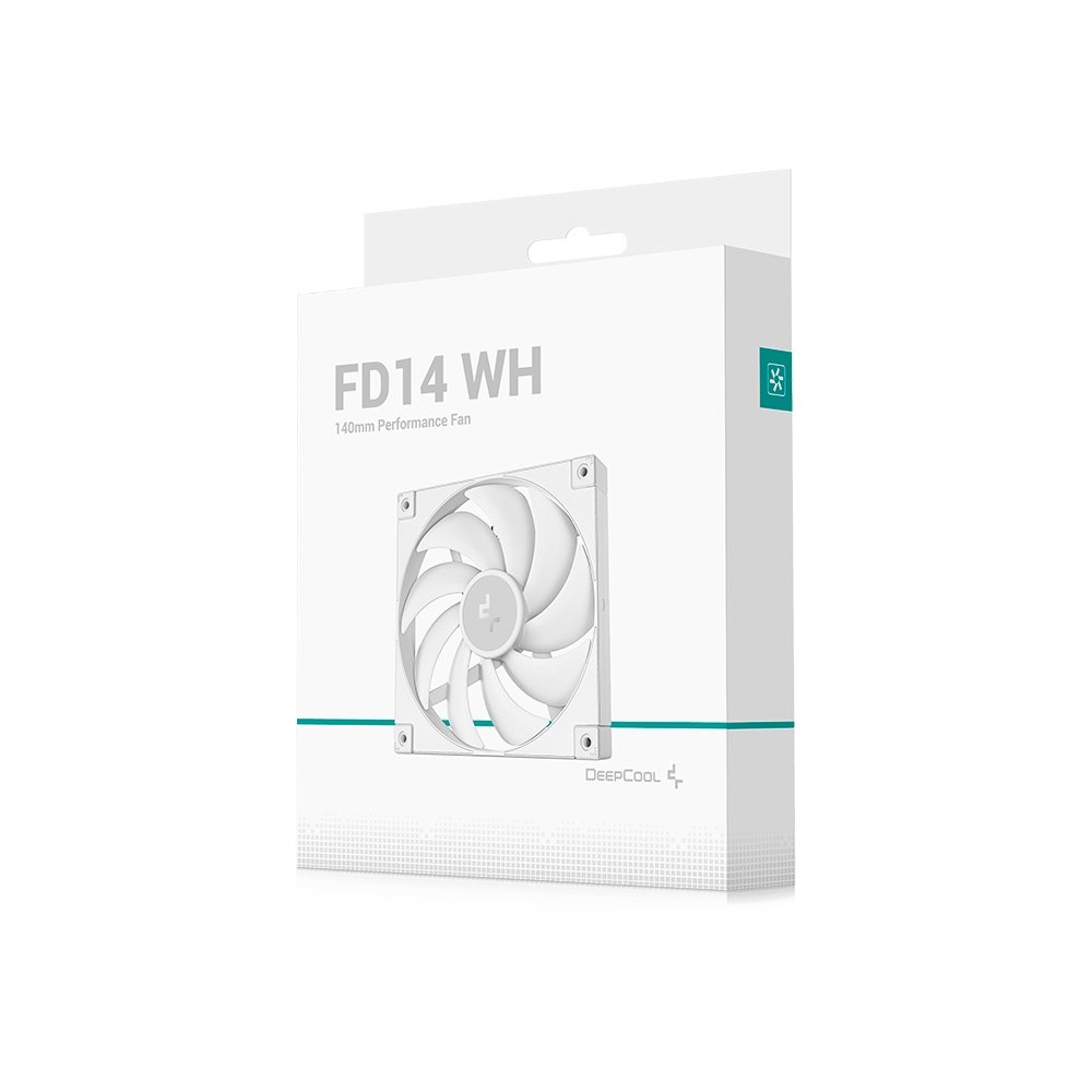 Ventoinha DeepCool FD14, 140mm, Branca - R-FD14-WHNPN1-G