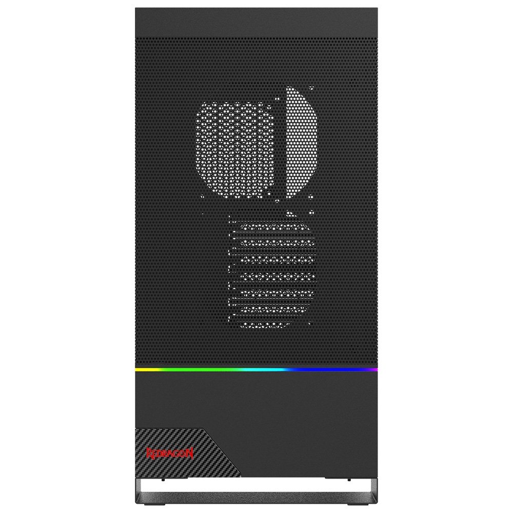 Gabinete Gamer Redragon Carbon, RGB, Mid Tower, ATX, Lateral em Vidro, Preto - CA-610B