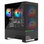 Gabinete Gamer Redragon Carbon, RGB, Mid Tower, ATX, Lateral em Vidro, Preto - CA-610B