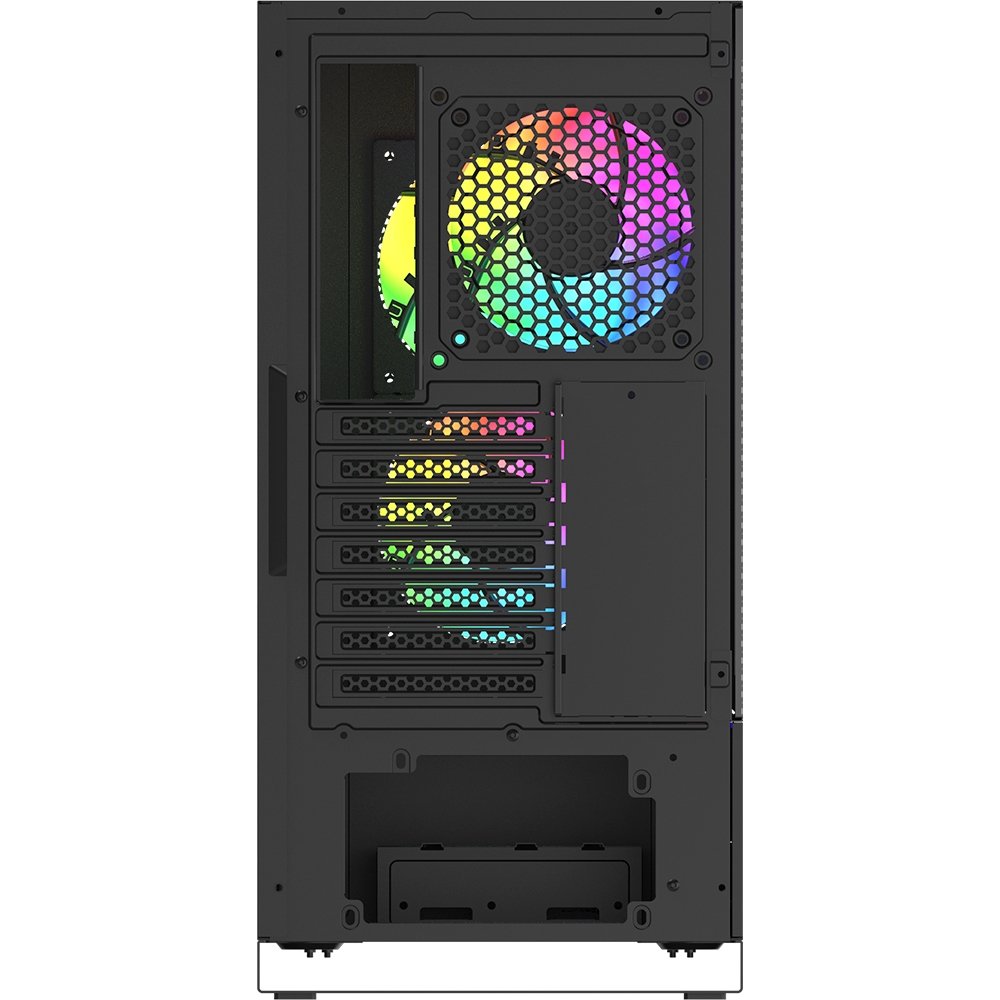 Gabinete Gamer Redragon Carbon, Mid Tower, RGB, ATX, Lateral em Vidro Temperado, Sem FANs, Preto - CA-610B Gabinete Gamer Redragon Carbon, Mid Tower, RGB, ATX, Lateral em Vidro Temperado, Sem FANs, Preto - CA-610B