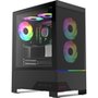 Gabinete Gamer Redragon Carbon, Mid Tower, RGB, ATX, Lateral em Vidro Temperado, Sem FANs, Preto - CA-610B