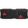 Kit Gamer C3Tech GK-20BK, Teclado, ABNT2, USB + Mouse, 1200DPI, USB, Preto e Vermelho