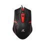 Kit Gamer C3Tech GK-20BK, Teclado, ABNT2, USB + Mouse, 1200DPI, USB, Preto e Vermelho
