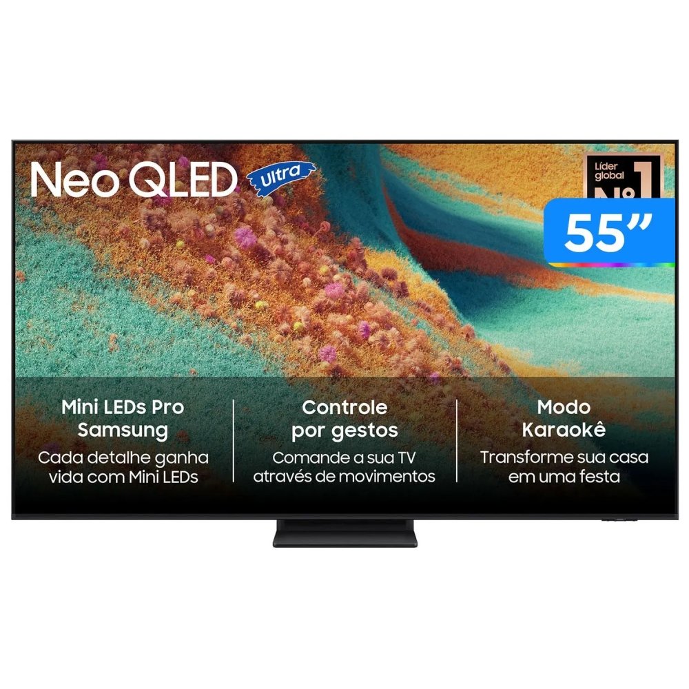 Smart TV 55"" Samsung 4K Neo QLED QN85F QN55QN85FAGXZD 120Hz Tizen NQ4 AI Gen2 Bixby Alexa 4 HDMI - view 2
