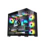 Gabinete Gamer Round5 Genos, Mid Tower, ATX, Aquário, Frontal e Lateral em Vidro, Preto - R5-GENOS-B-2189