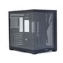 Gabinete Gamer Round5 Genos, Mid Tower, ATX, Aquário, Frontal e Lateral em Vidro, Preto - R5-GENOS-B-2189