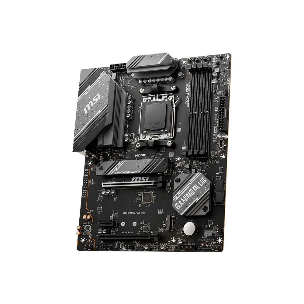 Placa-Mãe MSI B650 GAMING PLUS WIFI, AMD, AM5, ATX, DDR5, Wi-Fi - B650GPWIFI Placa-Mãe MSI B650 GAMING PLUS WIFI, AMD, AM5, ATX, DDR5, Wi-Fi - B650GPWIFI