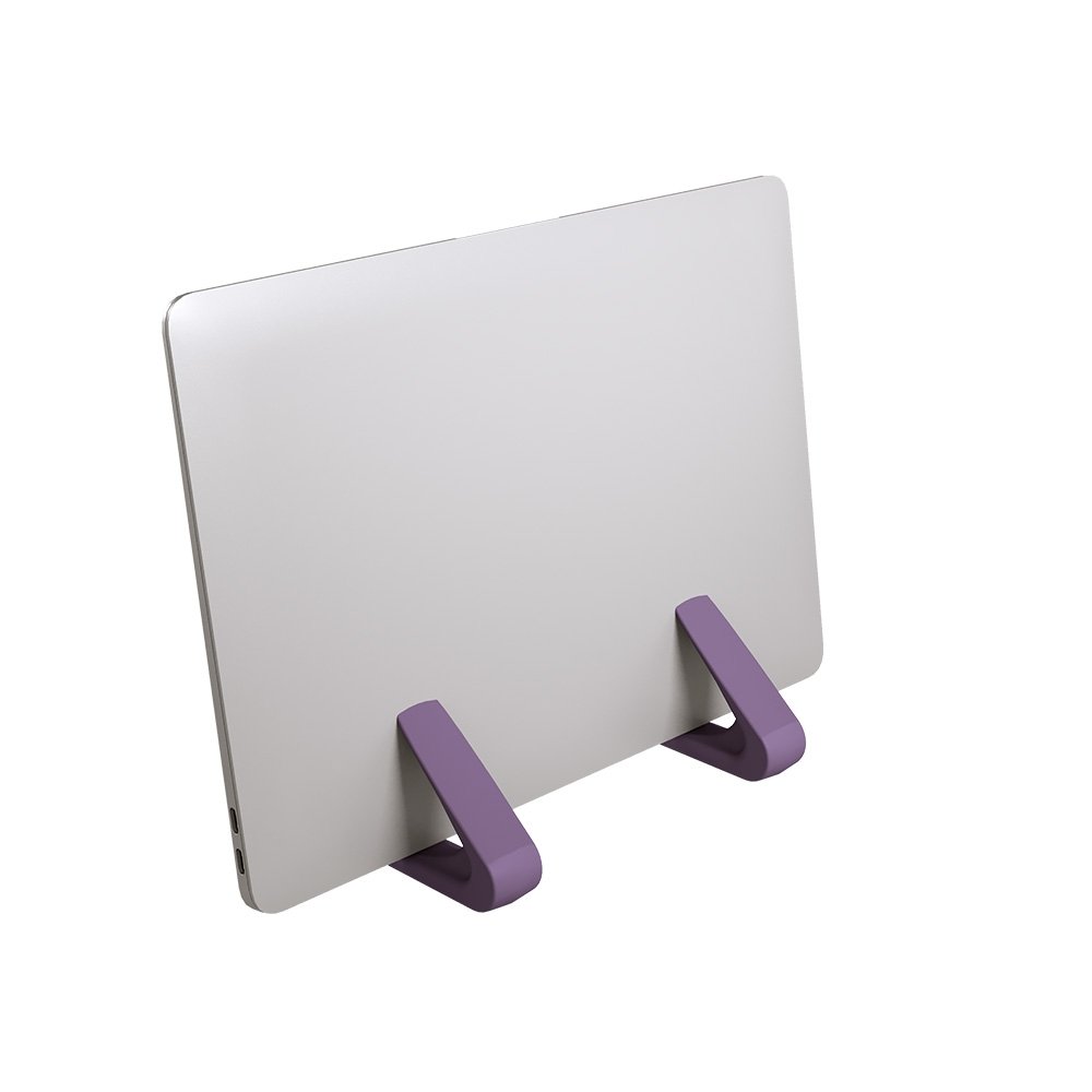 Suporte vertical para Notebook e Tablet Octoo LiteStand Vertical, Ice Silver e Roxo - 9575