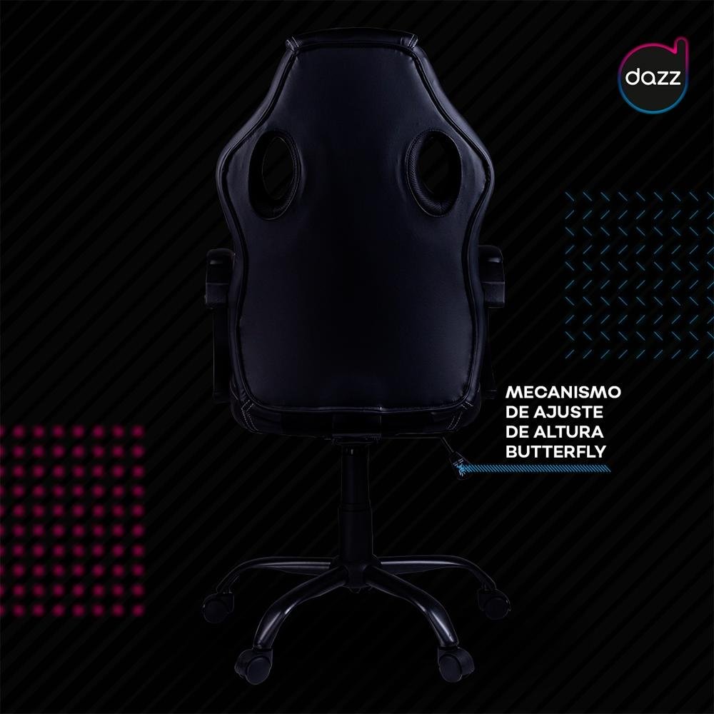 Cadeira Gamer Dazz Elite Kg Mecanismo De Ajuste Butterfly Black