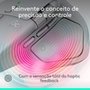 Mouse Sem Fio Logitech MX Master 4, Sensação Tátil do Haptic Feedback, USB-C, Bluetooth,Cinza Claro - 910-007566