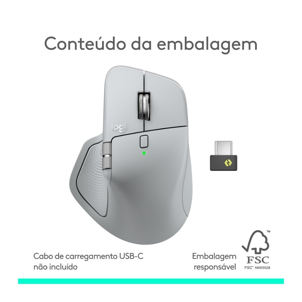 Mouse Sem Fio Logitech MX Master 4 | KaBuM!