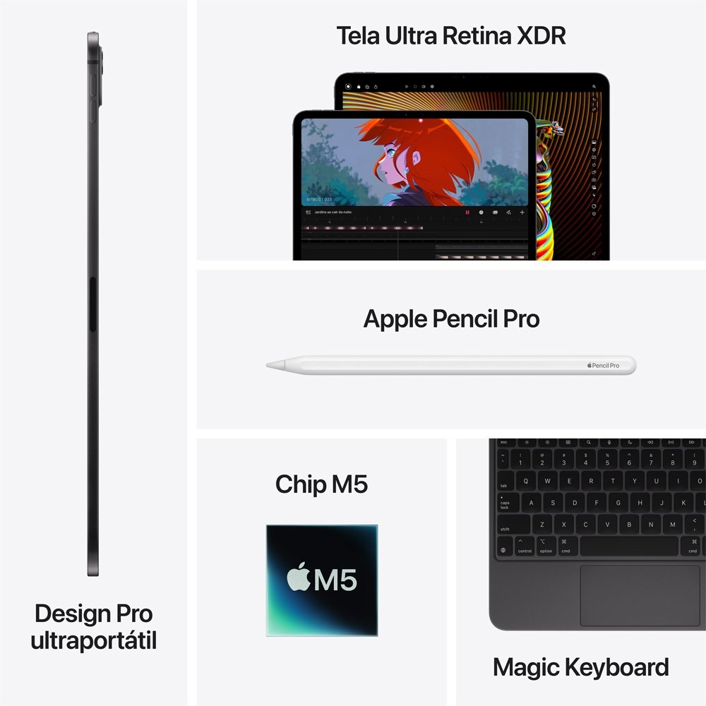 iPad Pro 13インチM5 2TB Wifi Nano-texture Apple Ipad Pro M5 13 Polegadas Wifi 2tb Nano-texture | Frete grátis