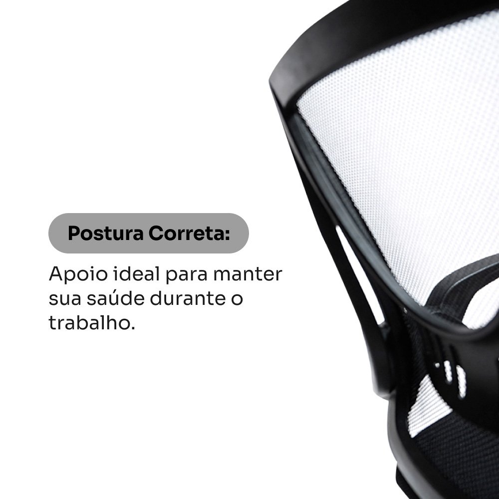 Cadeira de Escritório Husky First, Braço Retrátil, Até 120kg, Mesh, Reclínio Até 100º, Butterfly, Ajuste de Altura, Preto - HCO100PT Cadeira de Escritório Husky First, Braço Retrátil, Até 120kg, Mesh, Reclínio Até 100º, Butterfly, Ajuste de Altura, Preto - HCO100PT