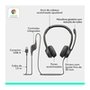 Headset com fio USB Logitech H390 com Almofadas, Controles de Áudio Integrado e Microfone com Redução de Ruído - 981-000014