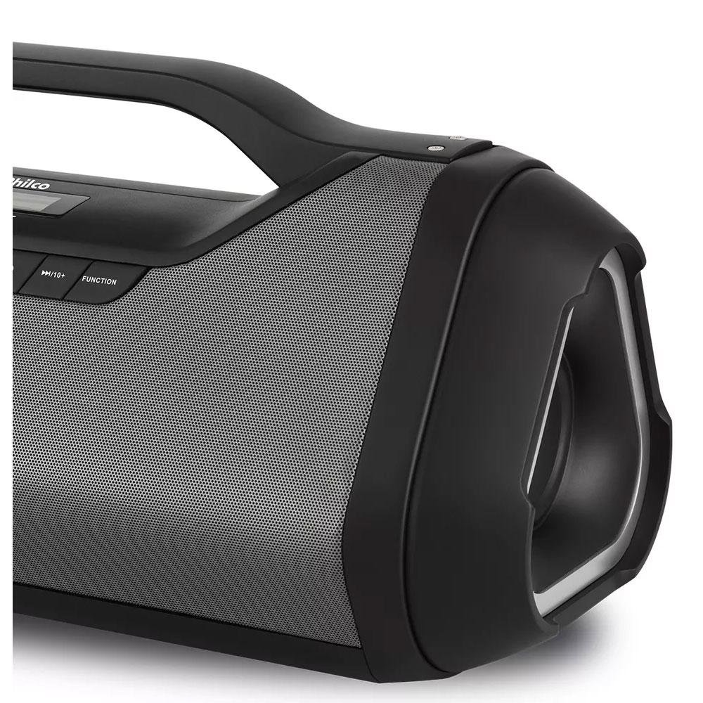 Caixa de Som Portátil Philco - Speaker PBS200BT 180W RMS Bivolt Preto c/ Bateria Interna 056603742 Caixa de Som Portátil Philco - Speaker PBS200BT 180W RMS Bivolt Preto c/ Bateria Interna 056603742