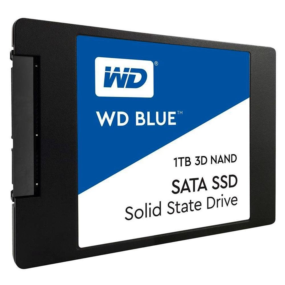 内蔵型SSD WD Blue 1TB SATA SSD SSD 1 TB WD Blue, SATA, Leitura: 560MB/s e Gravação: 530MB/s